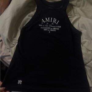 AMIRI Black Graphic Women's Tank Top